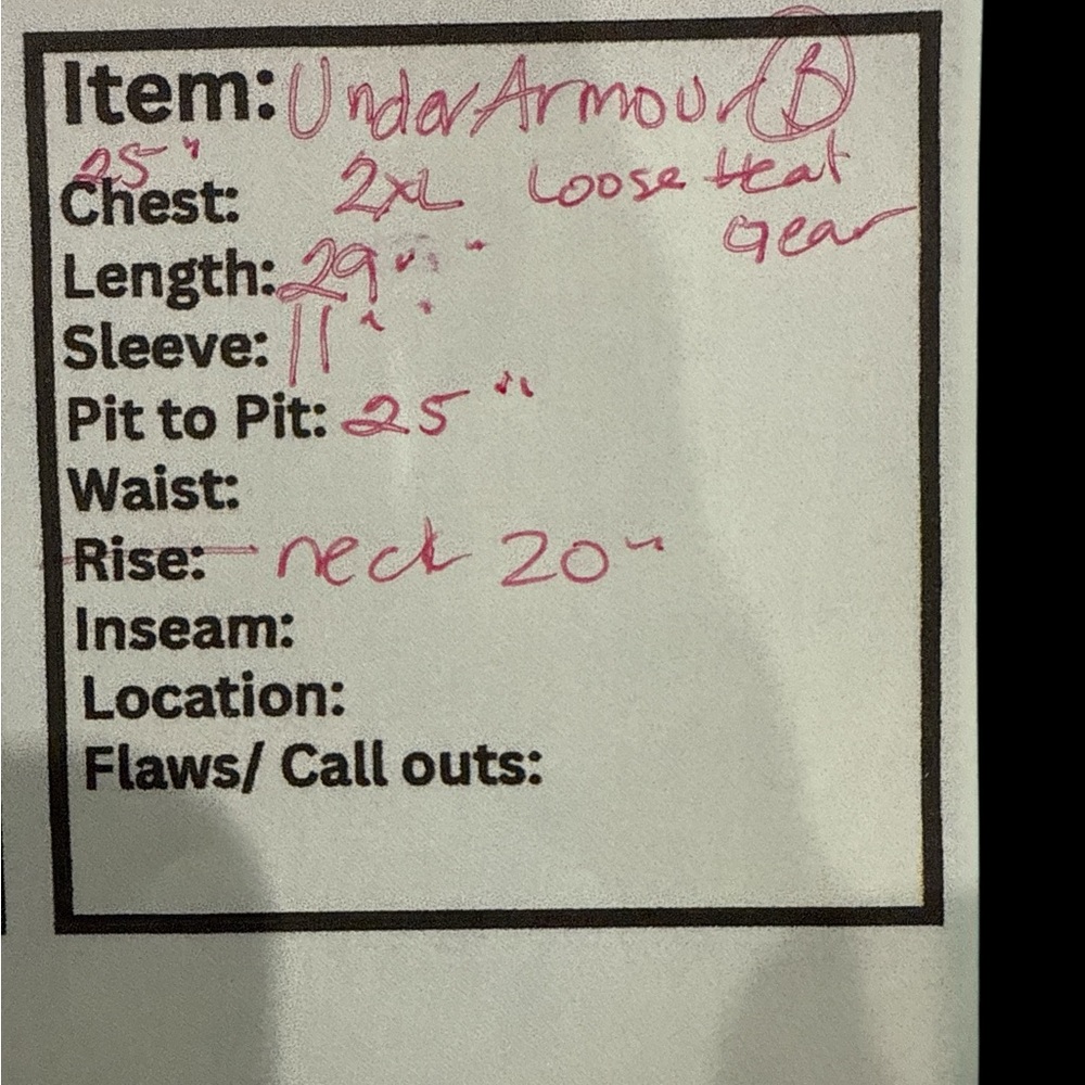 Under Armour Blue Performance Polo Shirt- Loose Heat Gear XXL - Picture 3 of 3